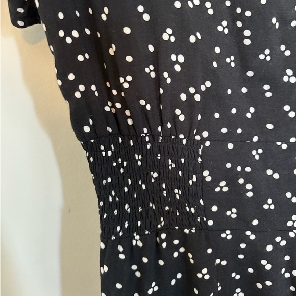MINKPINK Dandelion Split Hem Jumpsuit in Black and White Pol… - Picture 6 of 9